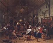 Jan Steen Merry Company in an inn Spain oil painting artist